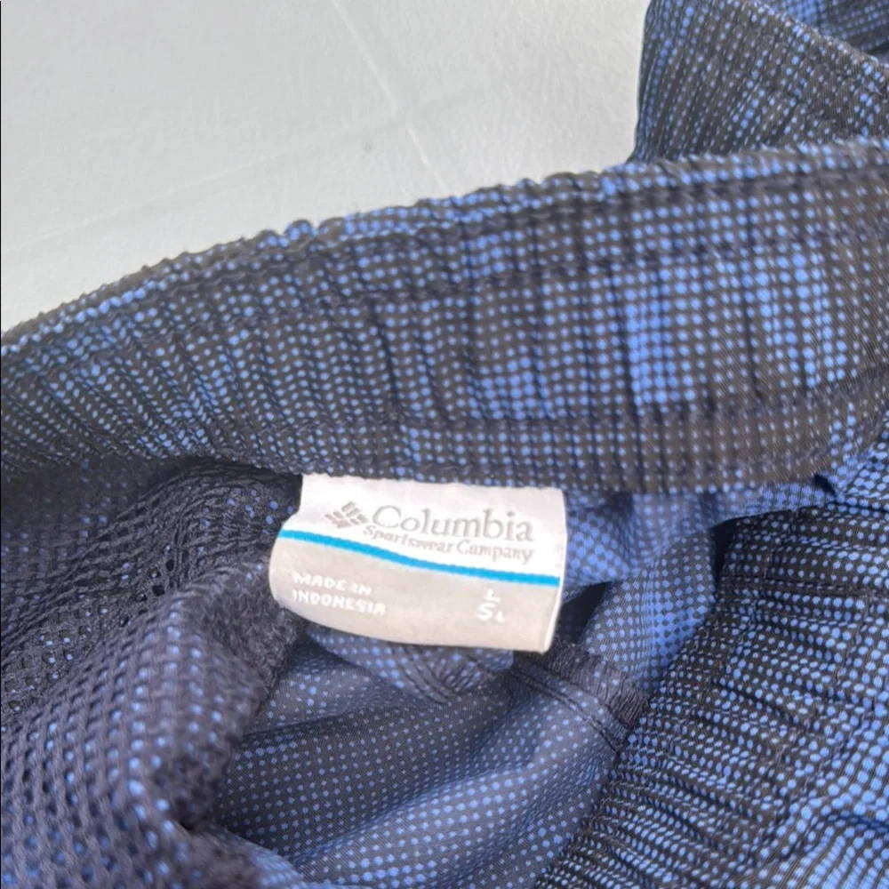 Columbia Blue Board Shorts with Water-Resistant Fabric